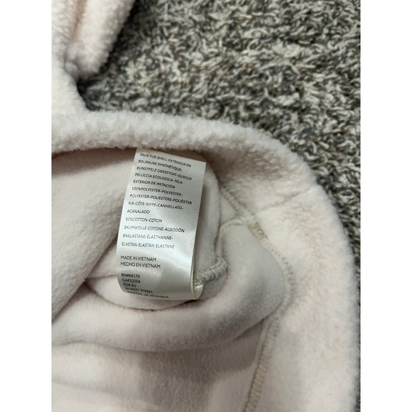 Women's NWT Free People Collared Faux Fur Quarter Zip Sweater (1974) - Picture 6 of 11